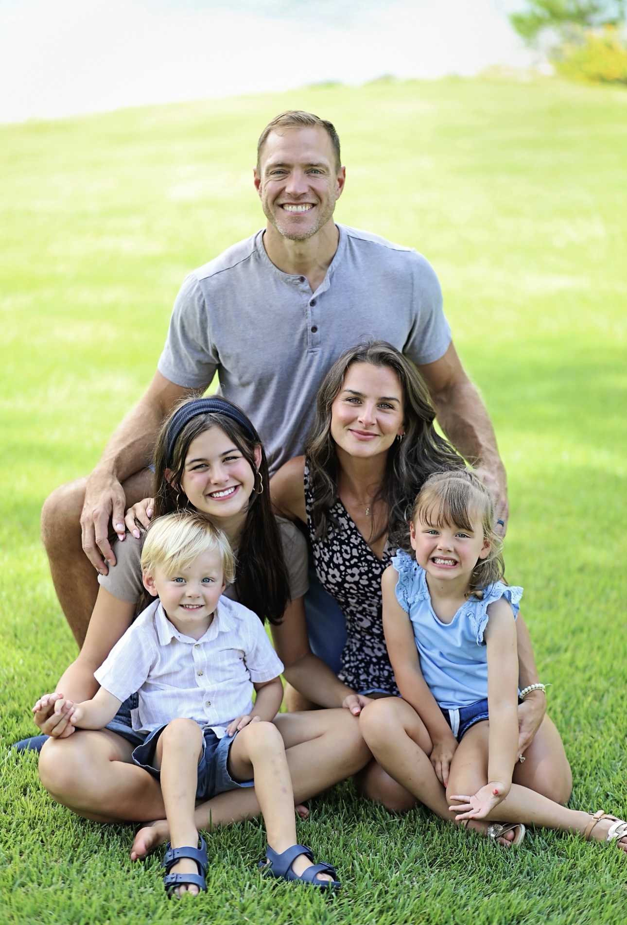 Gildner Family poses for a photo in a field in Lexington, SC